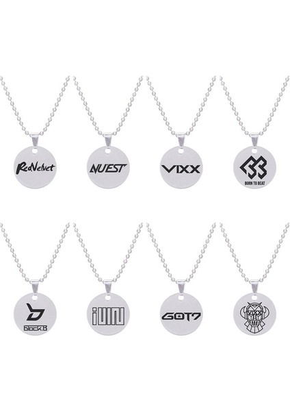 Got7 Twıce Exo Metal Paslanmaz Çelik Logo Kolye (Yurt Dışından) fırsatları