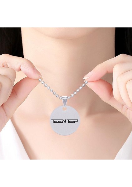 Got7 Twıce Exo Metal Paslanmaz Çelik Logo Kolye (Yurt Dışından) indirimleri