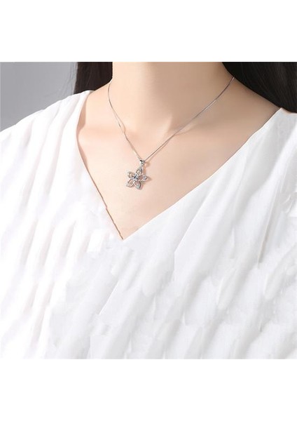 Moda Takı Bitki Çiçek Boş Tasarım Gümüş Köprücük Kemiği Kristal Gerdanlık Kolye (Yurt Dışından) modelleri