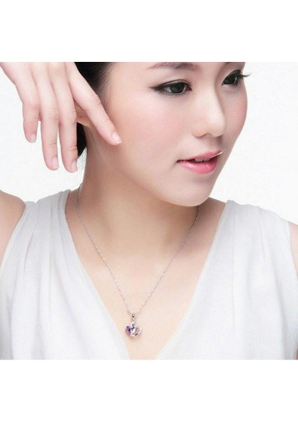 Takı Alaşım Kristal Kısa Kadınlar Için Şeftali Kalp Kalp Shpae LX19 Kolye (Yurt Dışından) modelleri