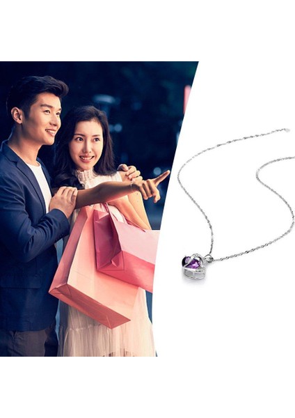 Takı Alaşım Kristal Kısa Kadınlar Için Şeftali Kalp Kalp Shpae LX19 Kolye (Yurt Dışından) indirimleri