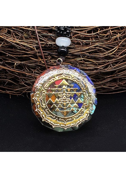 Pdto 1 Adet Yeni Orgonit Doğal Zirkon Yedi Çakra Takı Kolye (Yurt Dışından)