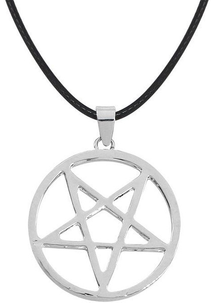 Kadın Moda Basit Mizaç Karikatür Pentagram Halka Köprücük Kemiği Zinciri Kolye (Yurt Dışından)