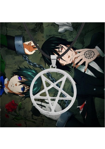 Kadın Moda Basit Mizaç Karikatür Pentagram Halka Köprücük Kemiği Zinciri Kolye (Yurt Dışından) modelleri