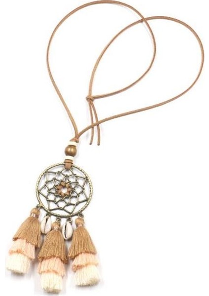 Dreamcatcher Püskül Çok Katmanlı Degrade Püskül Kolye (Yurt Dışından)