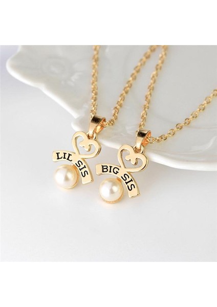 Lıl Sıs Bıg Sıs Kardeş En Iyi Arkadaşlar Bff Inci Kolye (Yurt Dışından) modelleri