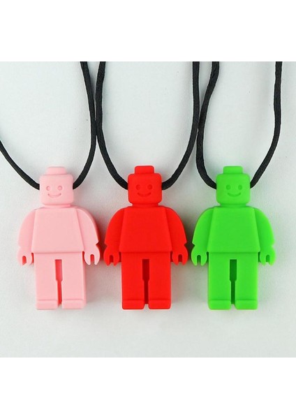 Otistik Çocuklar Için 1 Adet Silikon Robot Şekilli Bebek Diş Kaşıyıcınız Chew Duyusal Çiğneme Kolye (Yurt Dışından) fırsatları