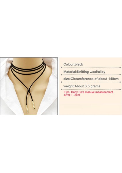 Kadife Serbestçe Ayarlanabilen Vahşi Uzun Kazak Kolye (Yurt Dışından) fırsatları