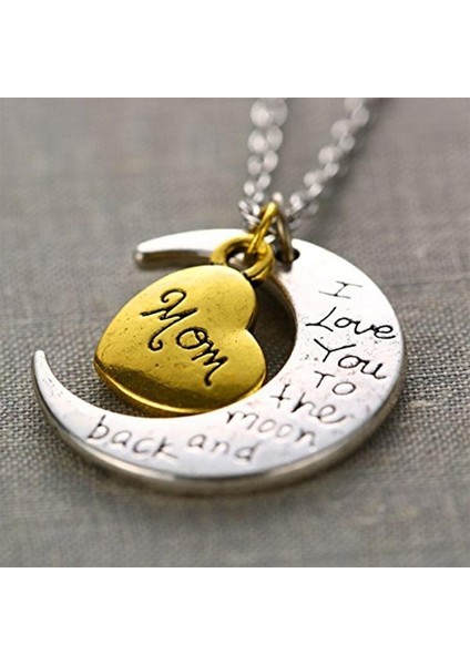 Kızınız Için Charm Seni Aya Kadar Seviyorum Kolye (Yurt Dışından)