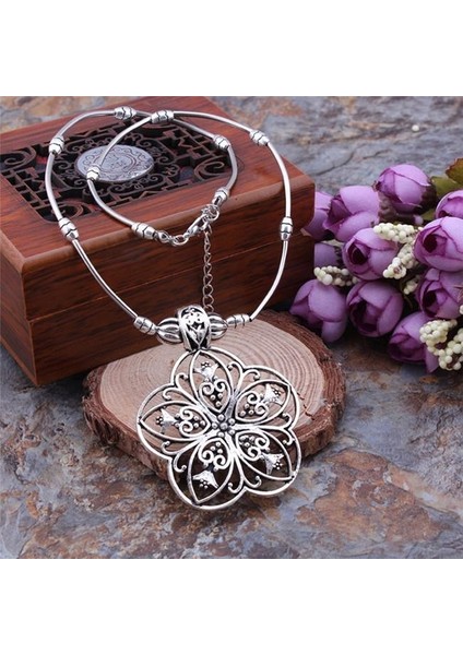 Büyüleyici Kaplama Gümüş Doğum Günü Için Parti Çiçek Takı Kolye (Yurt Dışından) fırsatları