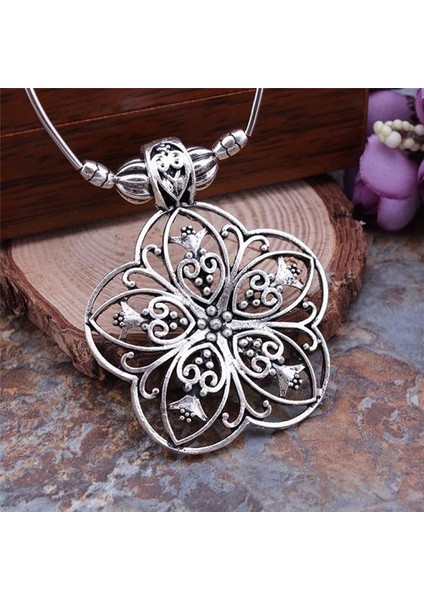 Büyüleyici Kaplama Gümüş Doğum Günü Için Parti Çiçek Takı Kolye (Yurt Dışından) indirimleri