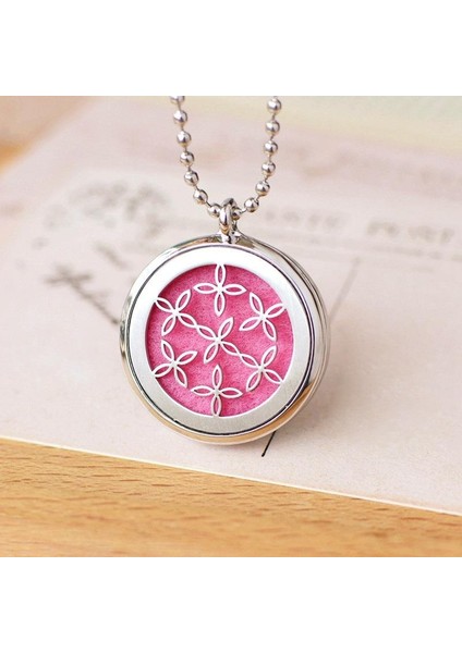 Güzel Çiçek Zincir Pedleri Antik Bronz Aromaterapi Lockets Uçucu Yağ Difüzörü Kolye (Yurt Dışından)
