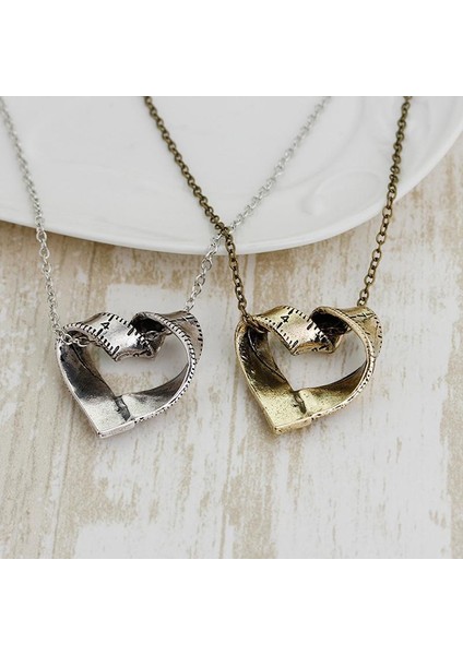 Alaşım Kazak Zinciri Yaratıcı Kadın Moda Doğum Günü Gündelik Kalp Şeklinde Kolye (Yurt Dışından)