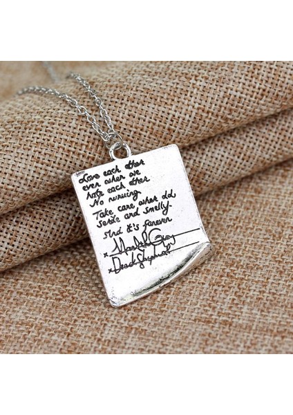 Meredith Derek Post It Griler Anatomi Dostluk Ilham Vintage Kolye (Yurt Dışından)