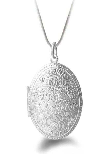 Vintage Charm Girls Şık Desen Bildirimi Yılan Zincir Faz Kutusu Kolye (Yurt Dışından) modelleri