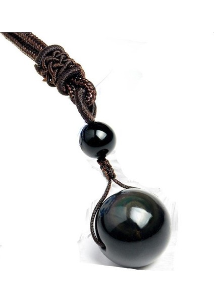 Kadın Erkek Siyah Göz Gökkuşağı Boncuk Şanslı Zincir Için Doğal Taş Kolye (Yurt Dışından) fiyatları