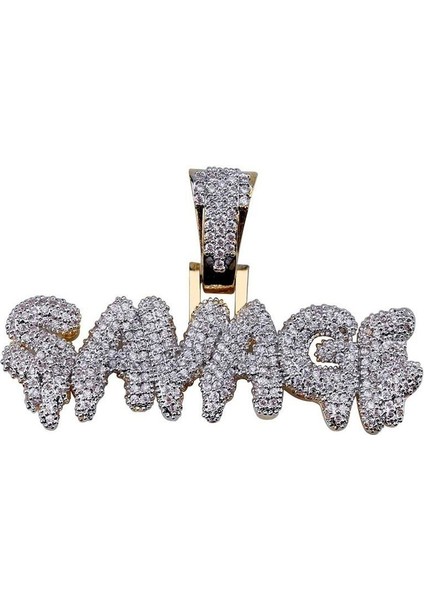 Pirinç Altın Rengi Buzlu Out Mikro Açacağı Taklidi 24 Inç Halat Charm Zincir Erkekler Için Kolye (Yurt Dışından) fırsatları