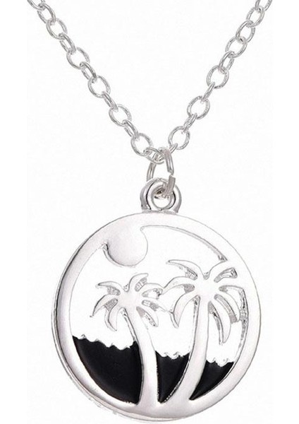 Basit Yaratıcı Palmiye Ağacı Güneş Plaj Kolye (Yurt Dışından)