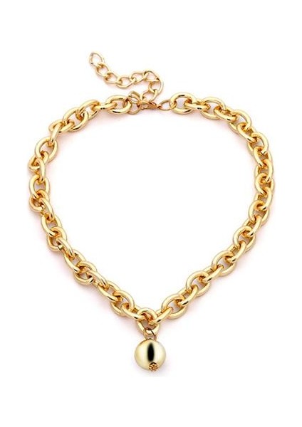 Yuvarlak Top Gerdanlık Kadın Bildirimi Parti Takı Punk Metal Kolye (Yurt Dışından) indirimleri