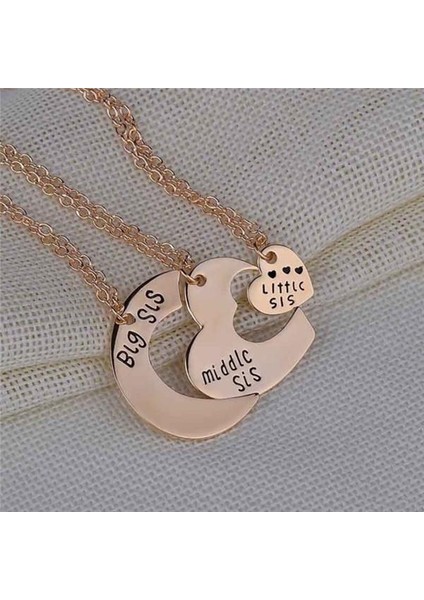 Üç Yapraklı Aşk Kalp Aile Takı Dikiş Aşk Seti Kolye (Yurt Dışından) indirimleri