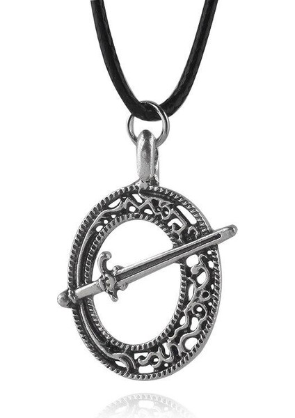 Dark Souls 3 Blade Of The Dark Moon Sözleşme Kılıç Deri Halat Oyunu Kolye (Yurt Dışından)