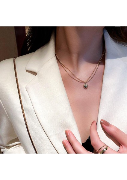 Kadın Gümüş Takı Giyim I Moda Boyunbağı Takı Kolye (Yurt Dışından)