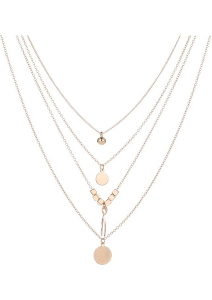 Lady Chic Püskül Bohem Dört Katlı Saçaklı Ucu Kolye (Yurt Dışından) fiyatları