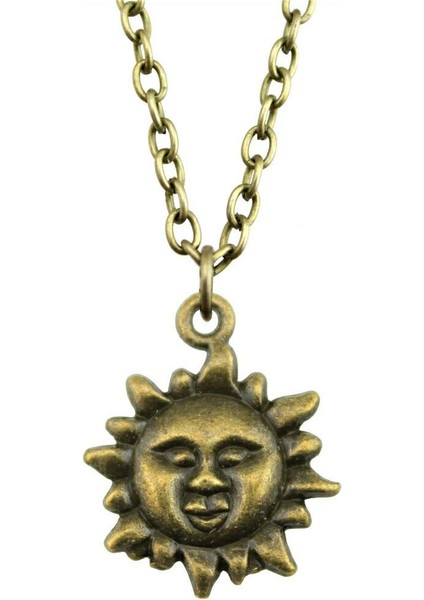 Wyısywg 1 Adet Metal Zincir Kadın Güneş 21X19MM Kolye (Yurt Dışından)