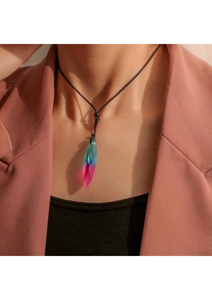 Kuzey Işıkları Doğal Taş Polaris Reçine El Yapımı Moda Takı Kolye (Yurt Dışından) modelleri