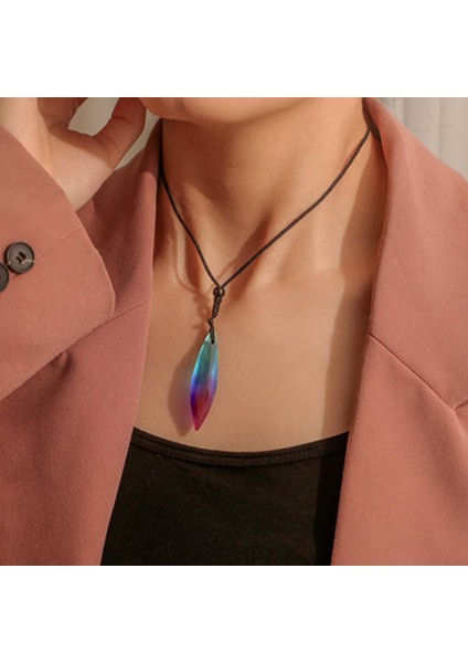 Kuzey Işıkları Doğal Taş Polaris Reçine El Yapımı Moda Takı Kolye (Yurt Dışından) fırsatları