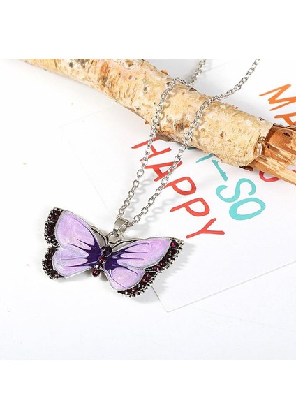 Kadın Moda Kelebek Şekli Zincir Kazak Zinciri Takı Kolye (Yurt Dışından) fiyatları