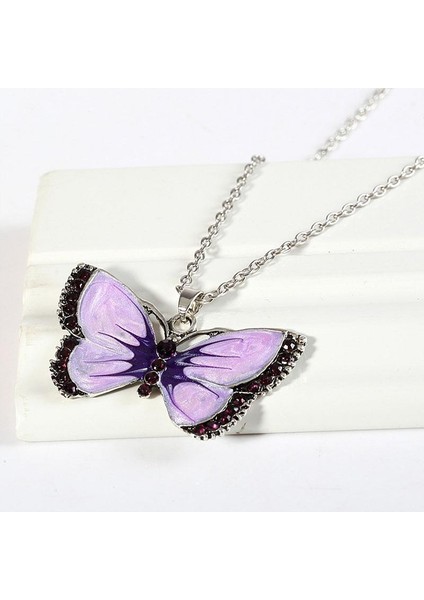 Kadın Moda Kelebek Şekli Zincir Kazak Zinciri Takı Kolye (Yurt Dışından) modelleri