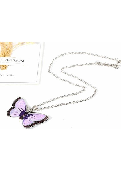 Kadın Moda Kelebek Şekli Zincir Kazak Zinciri Takı Kolye (Yurt Dışından) fırsatları