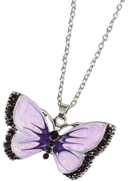 Kadın Moda Kelebek Şekli Zincir Kazak Zinciri Takı Kolye (Yurt Dışından) indirimleri