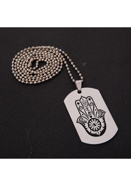 Dini Budist Inanç Epifani El Şekilli Paslanmaz Çelik Kolye (Yurt Dışından)