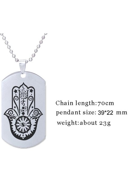 Dini Budist Inanç Epifani El Şekilli Paslanmaz Çelik Kolye (Yurt Dışından) modelleri