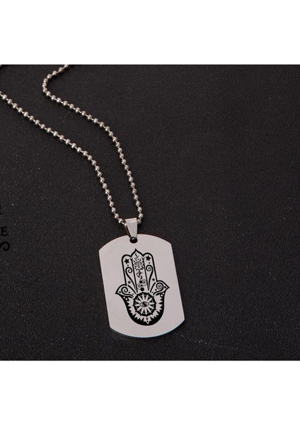 Dini Budist Inanç Epifani El Şekilli Paslanmaz Çelik Kolye (Yurt Dışından) fırsatları