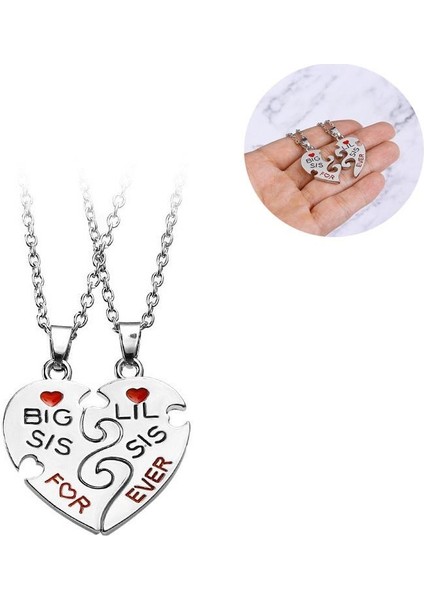 Ev Gereçleri Moda Kırık Kalp Aşk Dikiş Kardeş Kolye (Yurt Dışından) fırsatları