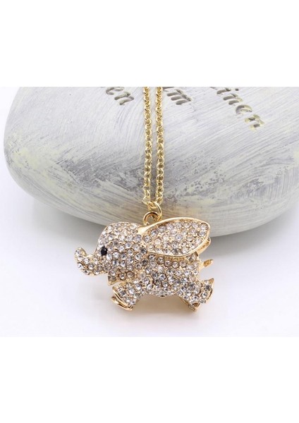 Moda Zinciri Taklidi Uçan Fil Kolye (Yurt Dışından)