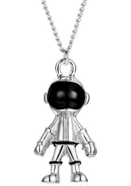 Unisex Klavikula Uzay Robotu Astronot Şık Kazak Zincir Takı Kolye (Yurt Dışından) fiyatları