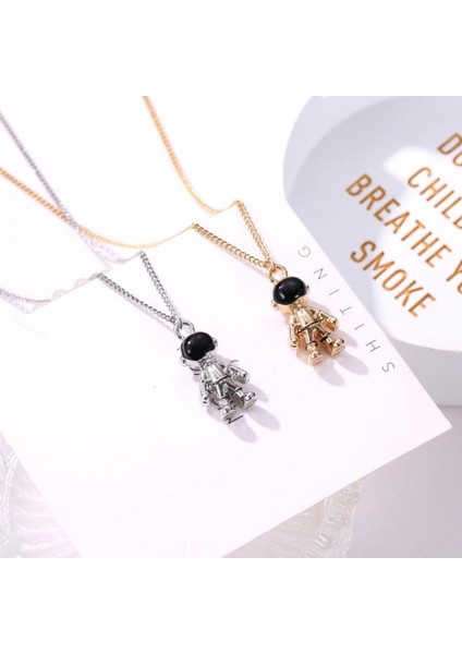 Unisex Klavikula Uzay Robotu Astronot Şık Kazak Zincir Takı Kolye (Yurt Dışından) indirimleri