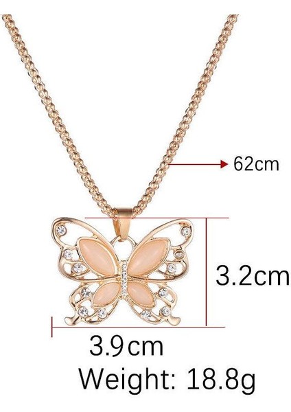 Moda Parlak Kelebek Şekli Içi Boş Alaşım Uzun Kazak I Kolye (Yurt Dışından) modelleri