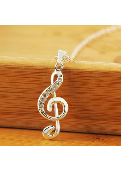 Takı Not Zarif Düğün Müzik Zinciri Kristal Süs Kolye (Yurt Dışından) modelleri