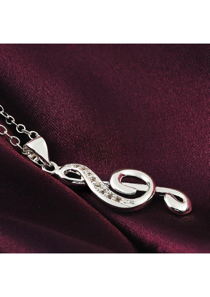 Takı Not Zarif Düğün Müzik Zinciri Kristal Süs Kolye (Yurt Dışından) fırsatları