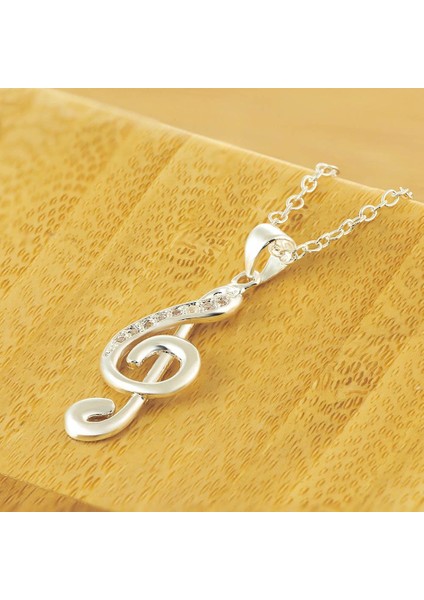 Takı Not Zarif Düğün Müzik Zinciri Kristal Süs Kolye (Yurt Dışından) indirimleri