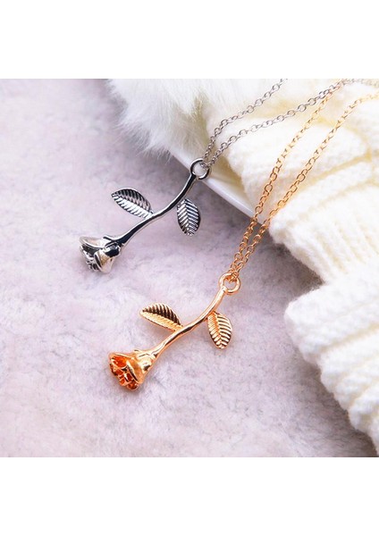 Yeni Gül Altın Çiçek Gerdanlık Bildirimi Collier Kadınlar Charm Takı Kolye (Yurt Dışından) fırsatları