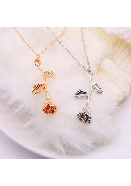 Yeni Gül Altın Çiçek Gerdanlık Bildirimi Collier Kadınlar Charm Takı Kolye (Yurt Dışından) indirimleri