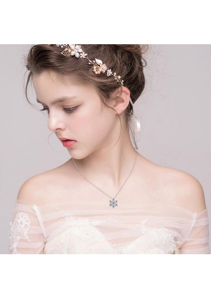 Kore Çiçek Zincir Kadın Parti Kız Için Güzel Kolye (Yurt Dışından) modelleri