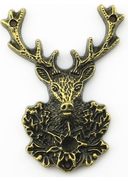 Wyısywg 2 Adet Takı Yapımı Için Metal Charm Geyik Boynuzları 51X38MM A12193 Kolye (Yurt Dışından)