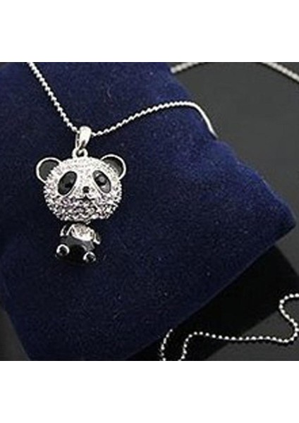 Kadın Moda Vintage Yapay Elmas Sevimli Panda Şekli Zinciri Kolye (Yurt Dışından) indirimleri